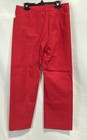 A.L.C. Women's Red Ramie Viscose Blend Ankle Cropped Straight Leg Pants Sz 2 — photo 2