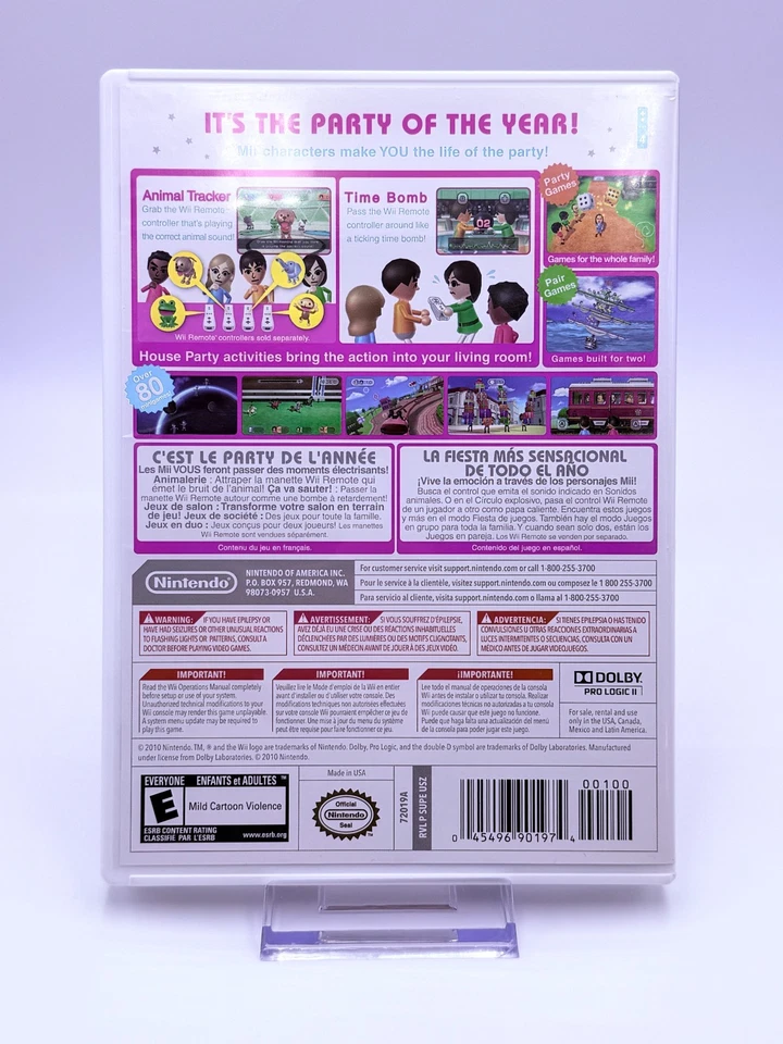 Wii Party (Nintendo Wii, 2010) CIB Complete Very Good - Image 2 of 4