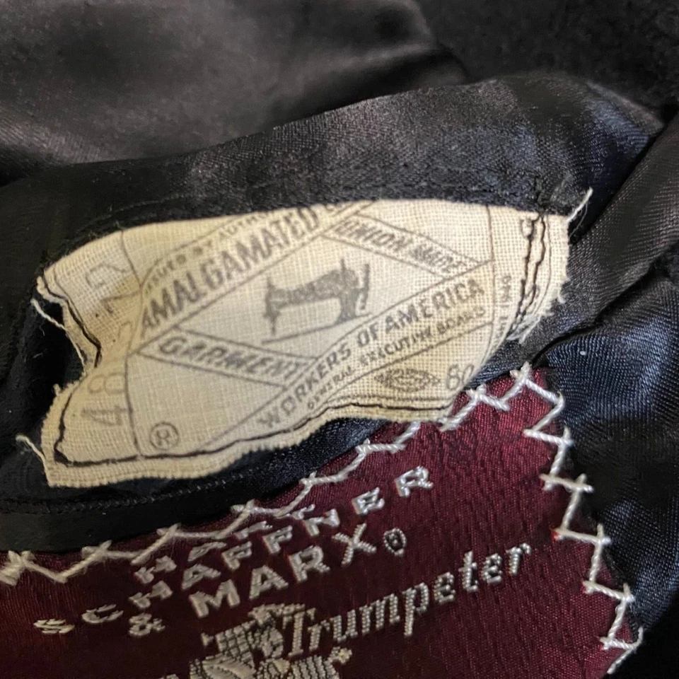 Hart Schaffner & Marx Silver Trumpeter Mens Overcoat 48 100% Cashmere 3-Button - Image 4 of 4