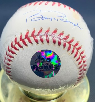 Barry Bonds Autographed Baseball with COA and Authenticated 25