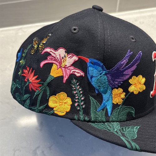 Boston Red Sox New Era Navy Blooming 59FIFTY Fitted Hat Size 7 1/4 NEW MLB - Picture 14 of 24