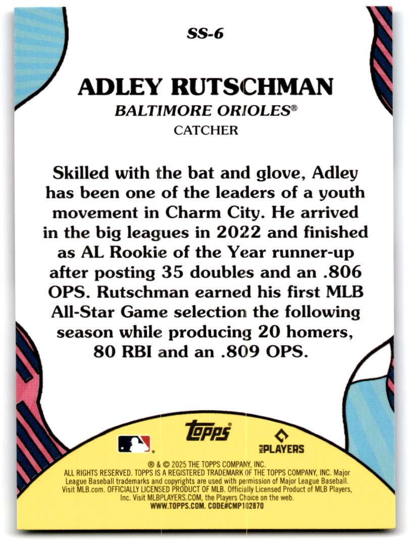 2025 Topps Series Two Summer Superstars Adley Rutschman Orioles
