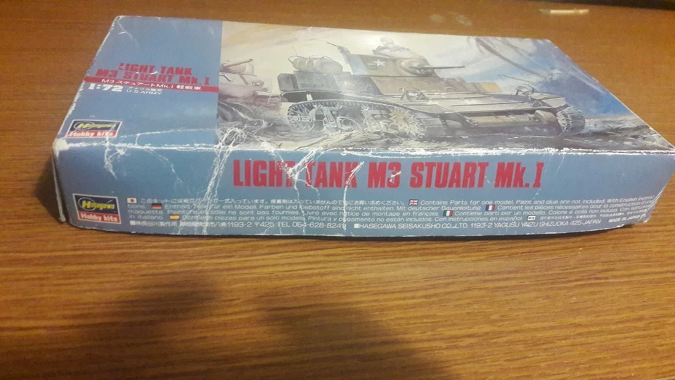 LIGHT TANK M3 STUART MK.I U.S ARMY 31103 KIT NO. MT3:500 scala 1:72 CARRO ARMATO - Immagine 4 di 4