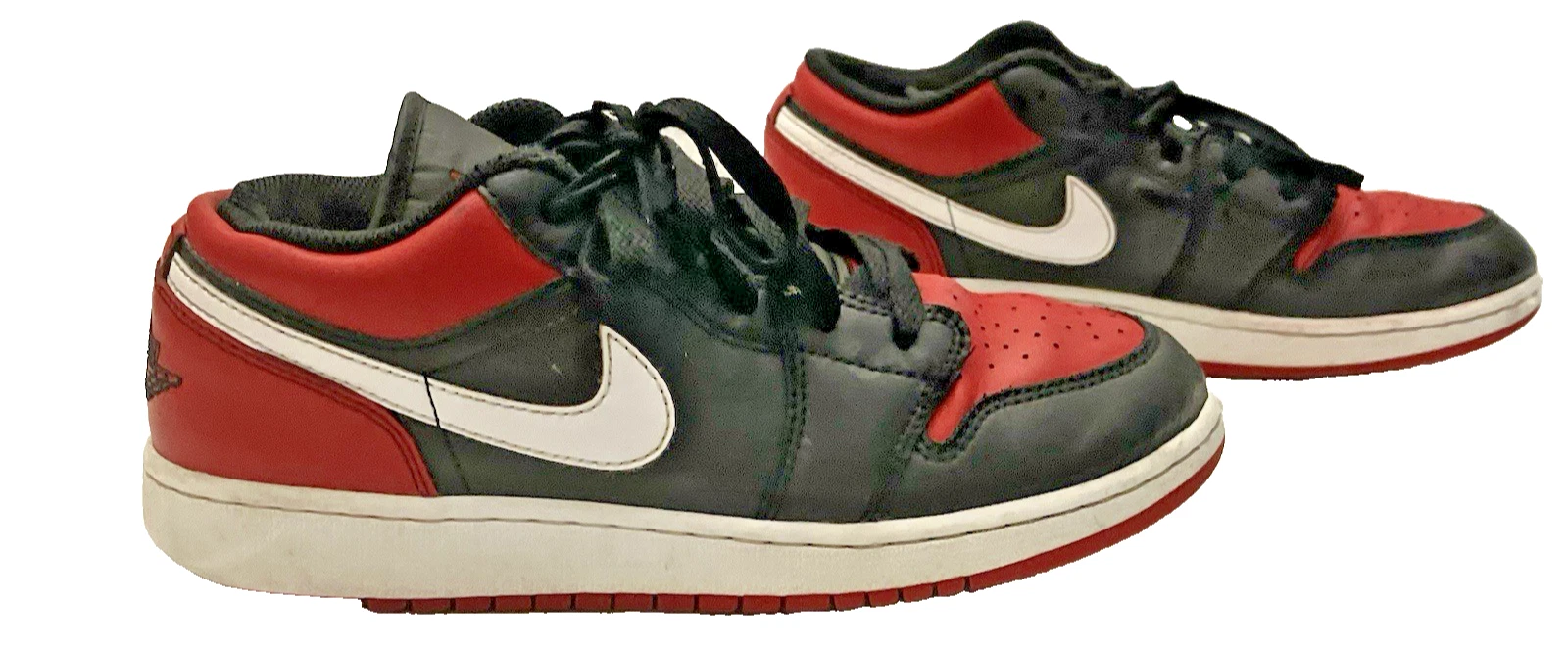 Scarpe sneakers casual Nike ragazzo Air Jordan 1 basse rosse taglia 6Y uomo 6 donna 7 5