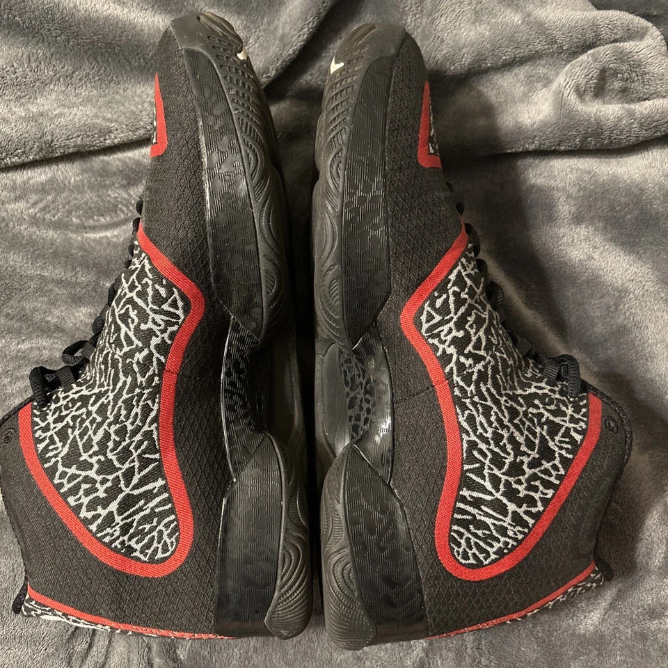 Size 12 - Air Jordan 29 Black Gym Red Men’s Sneakers - Lightly Worn NO BOX - Image 2 of 4