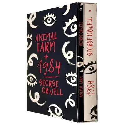 George Orwell 2 Book Collection Set 1984 & Animal Farm (Classic Dystopian Nove)