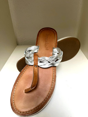 Sommerkind Flip Flops Zehentrenner Leder Gr. 40