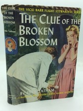 THE CLUE OF THE BROKEN BLOSSOM - Julie Tatham - 1960 - Vicki Barr #5 - with dj
