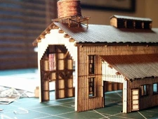 RS Laser Kits 3004 N Single Stall Engine House (Without Doors)