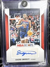 Eugene Omoruyi 2024-25 Panini NBA Hoops Great Significance Auto #GS-EOW Wizards
