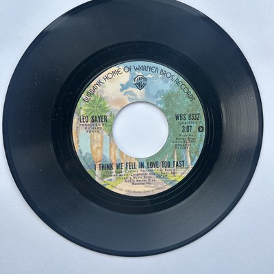 Leo Sayer When I Need You/I Think We Fell In Love Too Fast 1976 Warner Bros 45