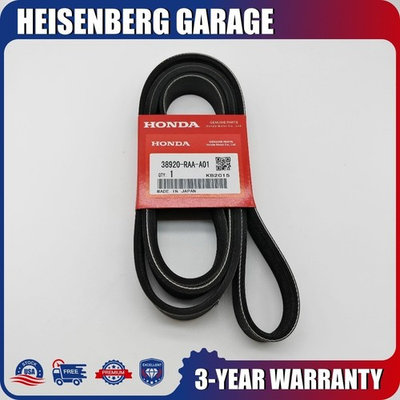 #ad #ad OEM Serpentine Drive Belt Fits For 2003 2007 Honda Accord 2.4L 38920 RAA A01 US $38.78