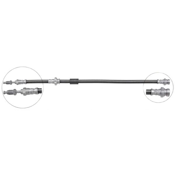 Bremsschlauch 470 Mm INN M10X1.0 OUT M10X1.0 A.B.S. FüR U.A. Nissan Cabstar-image