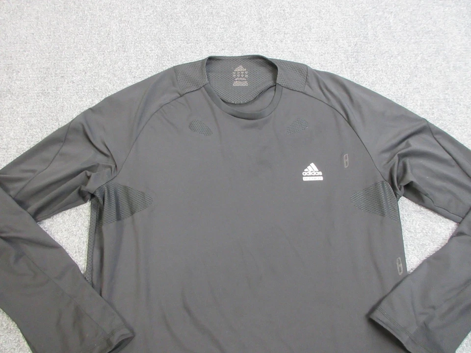 Camisa Adidas Para Hombre XL Negra Techfit Manga Larga Compresión Capa Base Deporte Foto 3 de 4