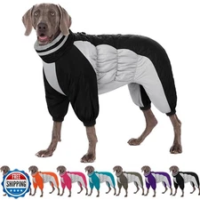 AOFITEE Large Dog Coat Warm Dog Jacket for Winter, Dogs Winter Coat with Harn