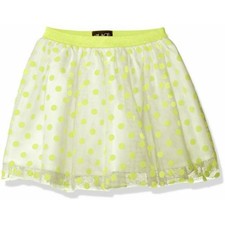 The Children  s Place Girl  s Neon Jacquard Polka Dot Skirt Kid  s Youth Small 5/6
