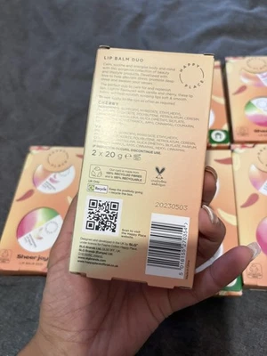 Happy Place Sheer Joy Lip Balm Duo. Vanilla. Cherry. Fearne Cotton