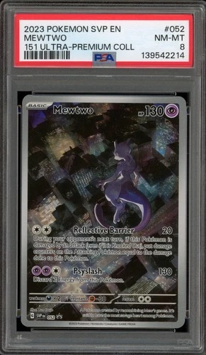 Pokemon Mewtwo 151 Ultra-Premium Coll. Promo SVP EN 052 PSA 8