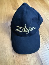Zildjian Cymbals Hat Baseball Cap Gold Logo Black Embroidered Drums Music