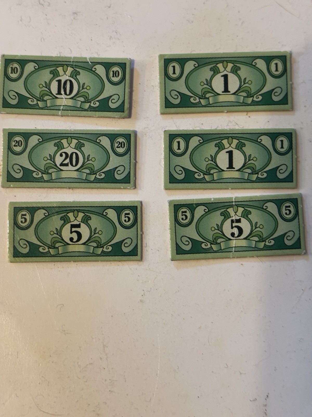 Barbie My Scene Play Money Dollars Cardboard Lot Of 6 (1&rsquo;s