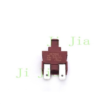 QTY:1PC DEFOND CPU-1113 Power Switch Push Botton 2 Pin 13/6.5A 125/250VAC T105 #