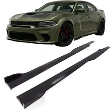 Side Skirt Body Kit For Dodge Charger SRT 15-23 Rocker Panels Extension Splitter