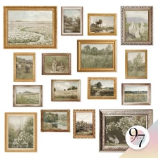 97 Decor Large 11x14 French Country Wall Art Decor - Vintage Wall Art Prints,...