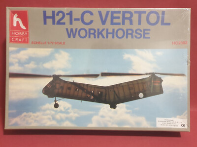 Hobby Craft 2302 H21-C Vertol Workhorse Hubschrauber Modellbau 1:72 Versiegelt