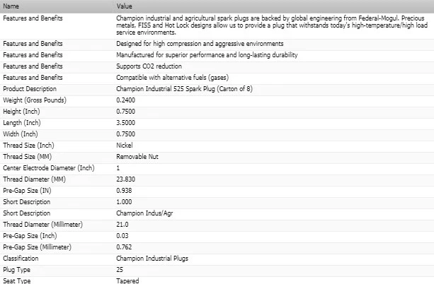 4 x Champion Industrial Spark Plugs Set for 1925-1926 WILLYS OVERLAND MODEL 91CE - Image 4 of 4