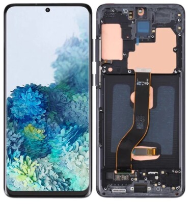 LCD und Touch für Samsung Galaxy S20 PLUS G985 G985F OLED Rahmen