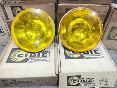 CIBIE IODE 45 FOG LAMP Driving Lamp Yellow lens 160 mm. 2 Pcs