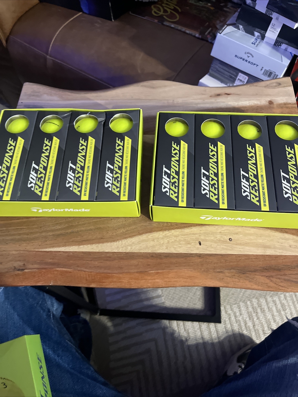 TAYLORMADE SOFT RESPONSE GOLF BALLS 2 DOZEN matte yellow eBay