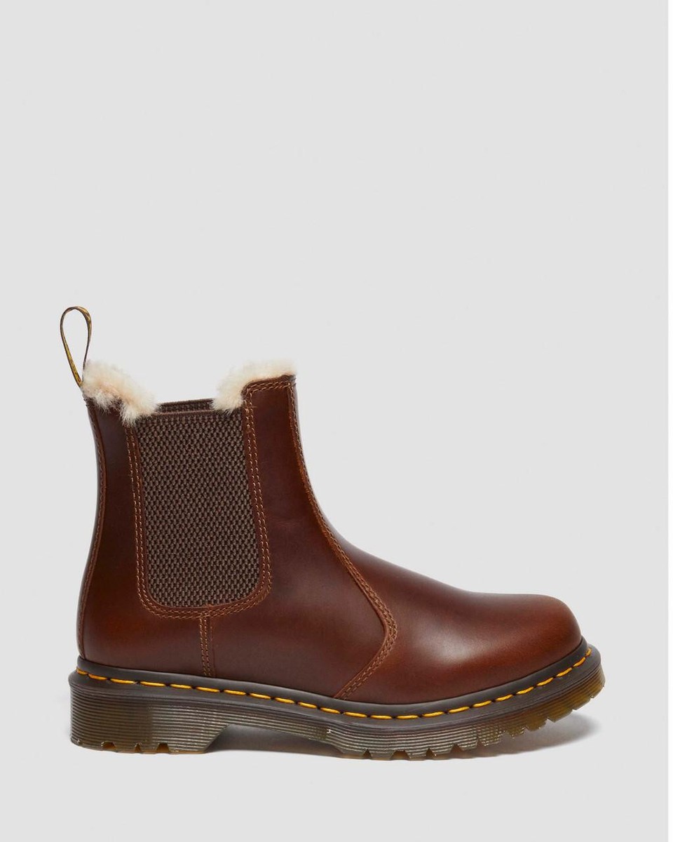 Dr. Martens Women's 2976 Leonore Faux Fur Lined Chelsea Premium