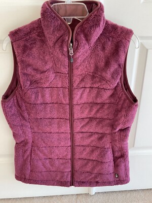 The North Face Mossbud Insulated Reversible Vest Heathered Burgundy Size M 