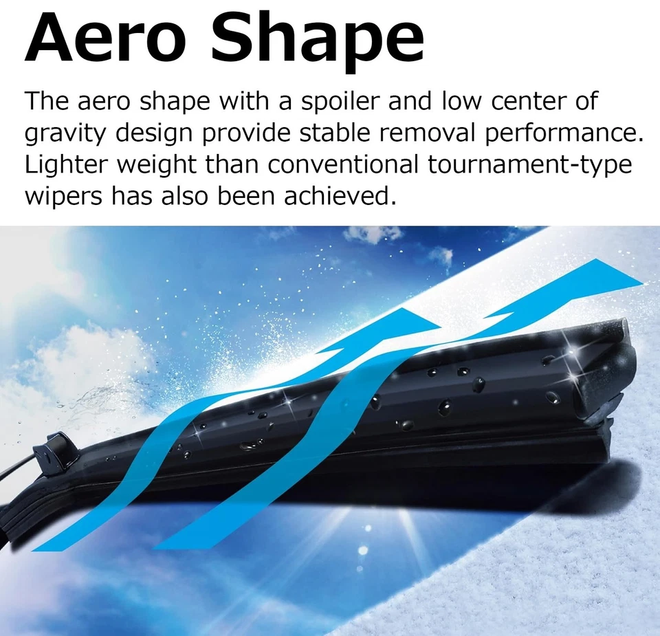 Limpiaparabrisas de invierno PIAA FSS40AW FlatSnow Silicort 16" 400 mm listo para todo clima Foto 3 de 4