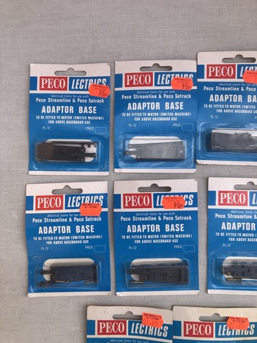 Vintage Peco Point Motor Accessories PL-12 PL-10 PL-16 Bases Switches Etc Sealed - 第 2/10 張圖片
