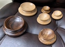 Wooden Sphere Stand with choice of Sizes /Wood Polished 1 2 3 4 5 6 inches Base