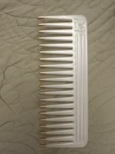 Vintage 1970 to 1990 Hair Comb M Pearl White Gold Tip Collectible Rare