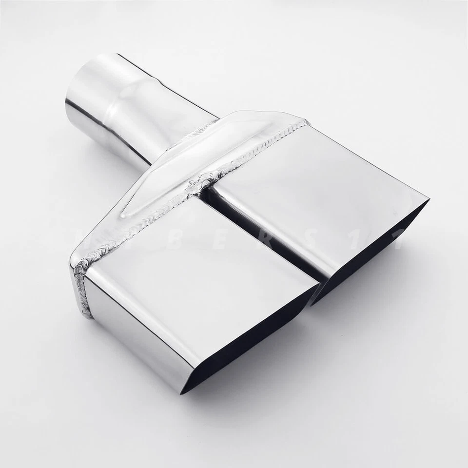 2.5" Inlet Quad Square Out Exhaust Tips for Dodge Challenger 1970/71/72/73/74 - Image 4 of 4