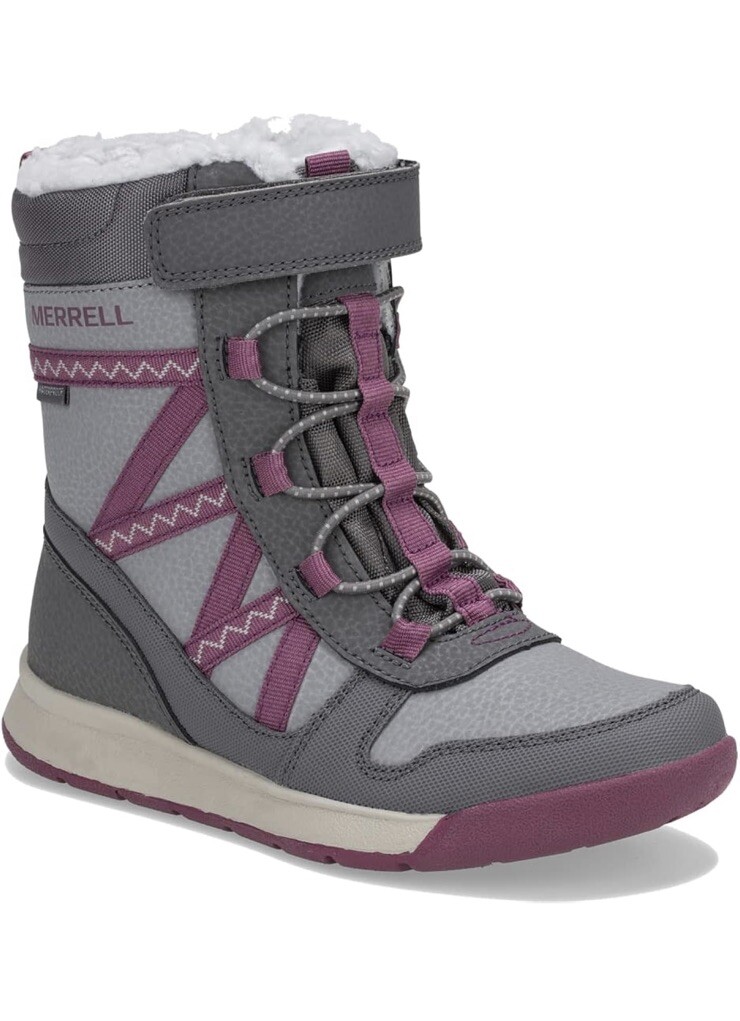 Stivali MERRELL Ragazza Bambino Snow Crush 2.0 WP TG 5 MK163129 Grigio Viola