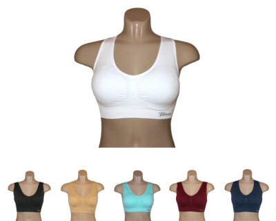 2er Pack Seamless Bustier/BH** super Passform* 9 Farben*gefütterte Cup*