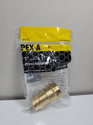 Apollo 1'' Brass PEX-A Barb x 1'' Press Adapter Fitting 1×1'' EPXPR11 New Free Ship