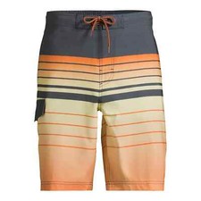 George Mens E-Board Swim Trunks with UPF 50 , 9" Inseam Multicolor Size XL 40-42