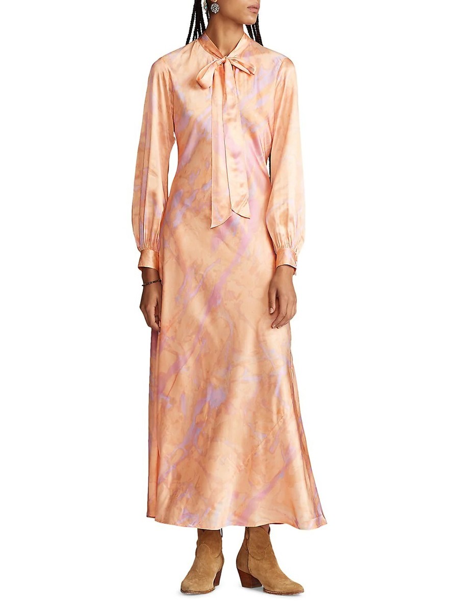 chinese dress ladies RALPH LAUREN Purple Label Size 12 Olive Silk Belted A-Line Dress  Sui  Generis Designer Consignment