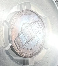 1964 5C Jefferson Nickel PCGS MS64 With Amazing Easter Egg Toning