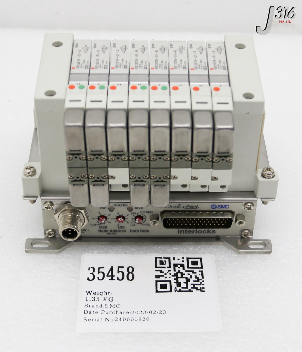 35458 SMC 8-SLOT PNEU MANF W/ DEVICENET EX160-SDN2, 175632 VV5Q11