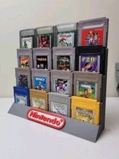 Nintendo Gameboy 16 Cartridge Display Stand, 3D Printed