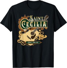 NEW St. Cecilia - Catholic Patron Saint of Music Gift Idea T-Shirt - MADE IN USA