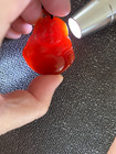 NEW CERTIFIED*RARE*GORGEOUS RED CARNELIAN JADE稀有天然玛瑙红玉佛公BUDDHA NECKLACE — photo 2