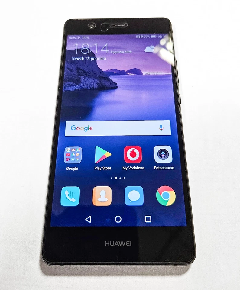 Telefono Huawei P9 lite - 16 GB - 3GB RAM Nero CONFEZIONE ORIGINALE No Samsung - Immagine 3 di 4